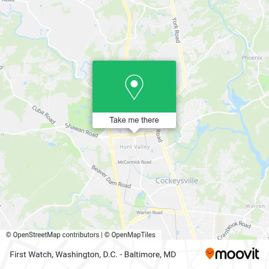 First Watch map
