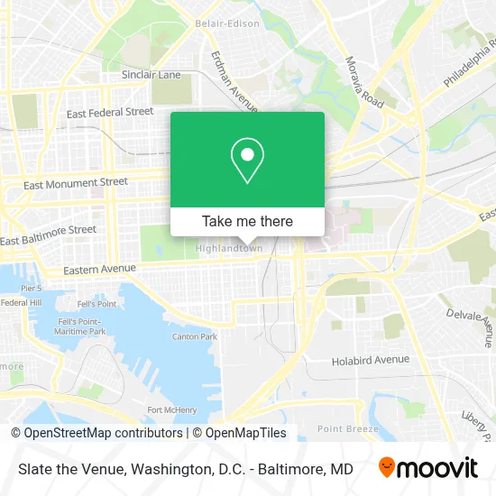 Slate the Venue map