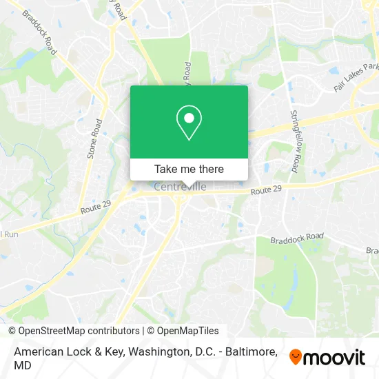American Lock & Key map