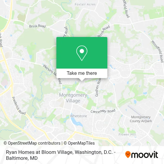 Ryan Homes at Bloom Village map