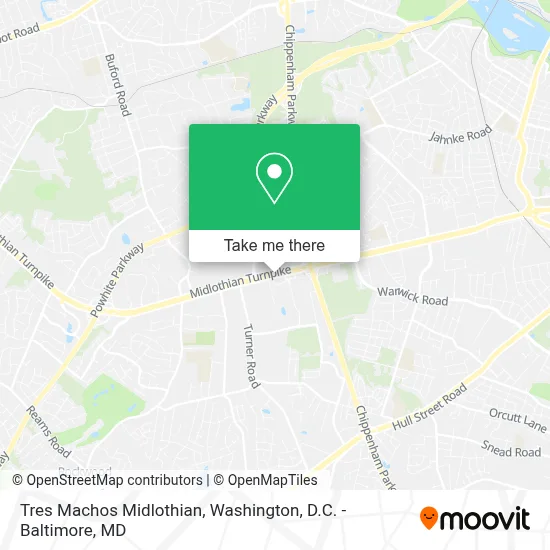 Tres Machos Midlothian map