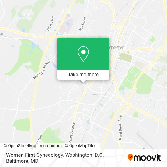Women First Gynecology map