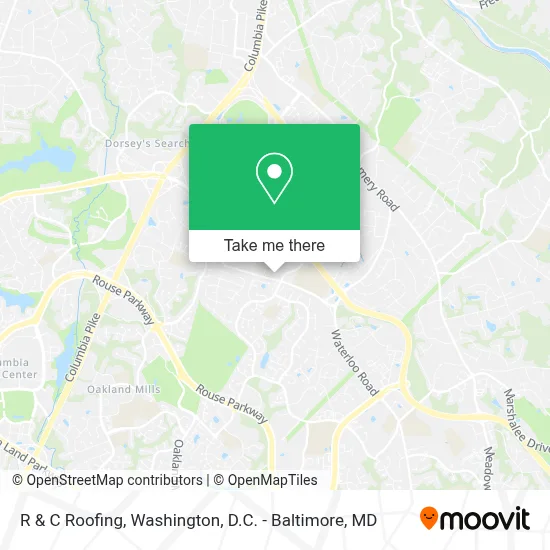 R & C Roofing map