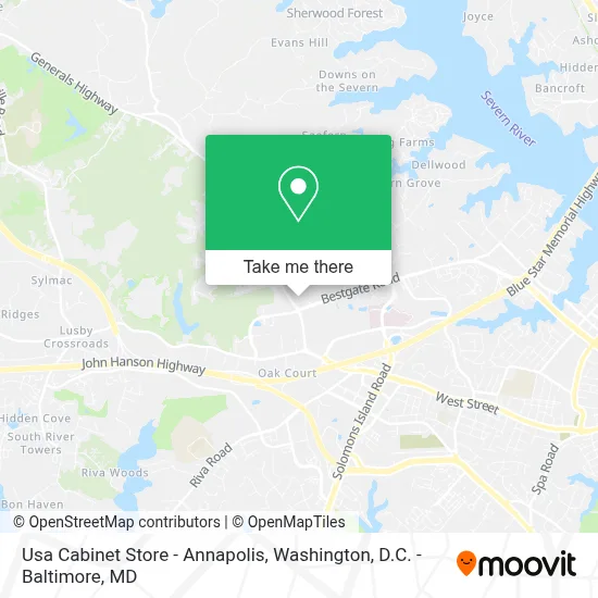 Usa Cabinet Store - Annapolis map