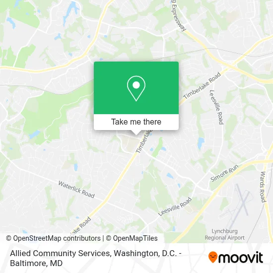 Allied Community Services map