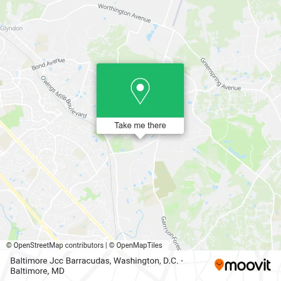Baltimore Jcc Barracudas map