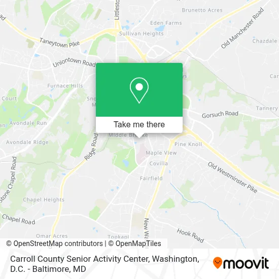 Carroll County Senior Activity Center map