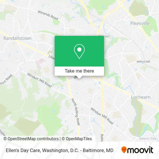 Ellen's Day Care map