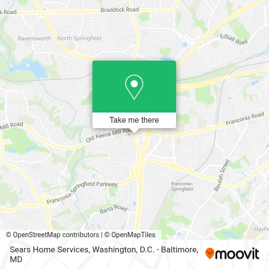 Sears Home Services map