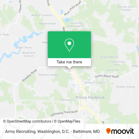 Army Recruiting map