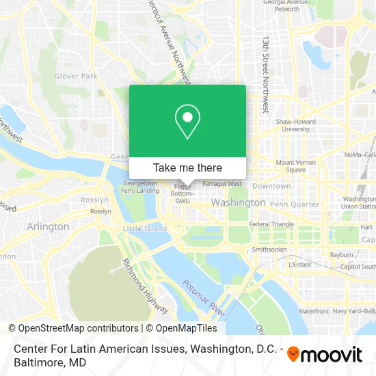 Center For Latin American Issues map