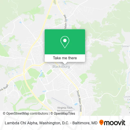 Lambda Chi Alpha map