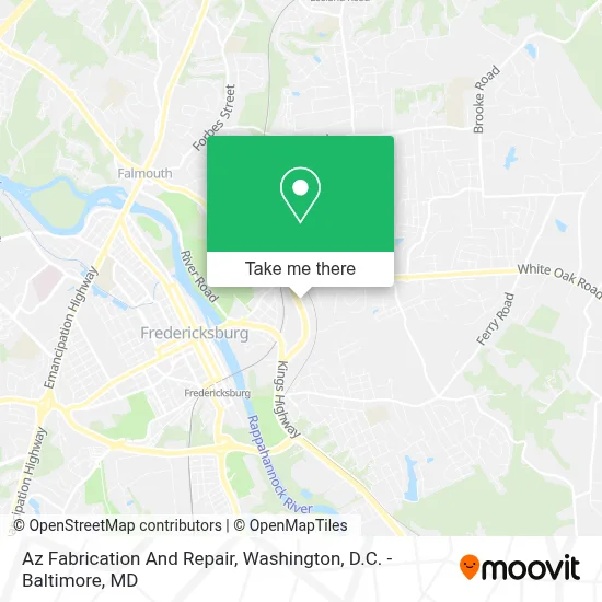 Az Fabrication And Repair map