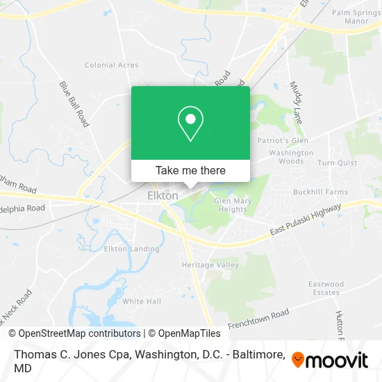 Thomas C. Jones Cpa map