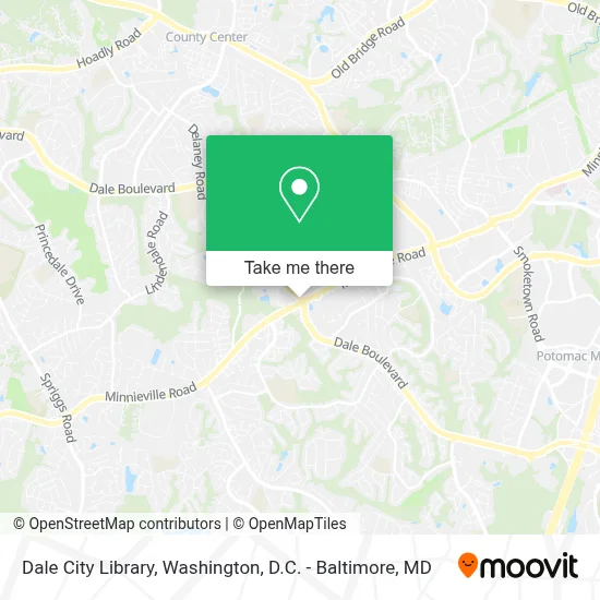Dale City Library map