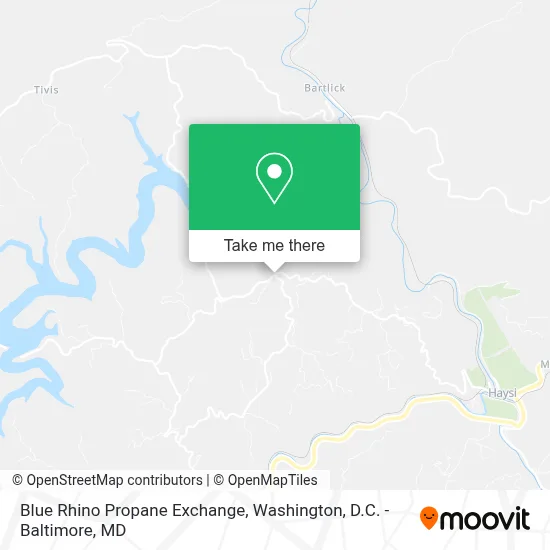 Blue Rhino Propane Exchange map