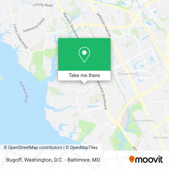 Bugoff map