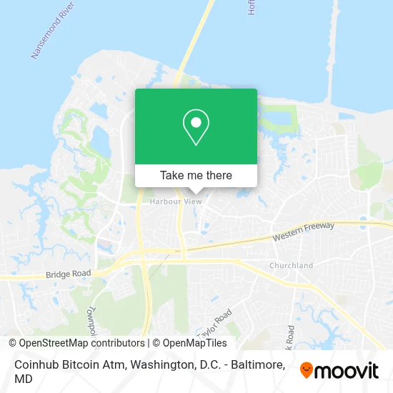Coinhub Bitcoin Atm map