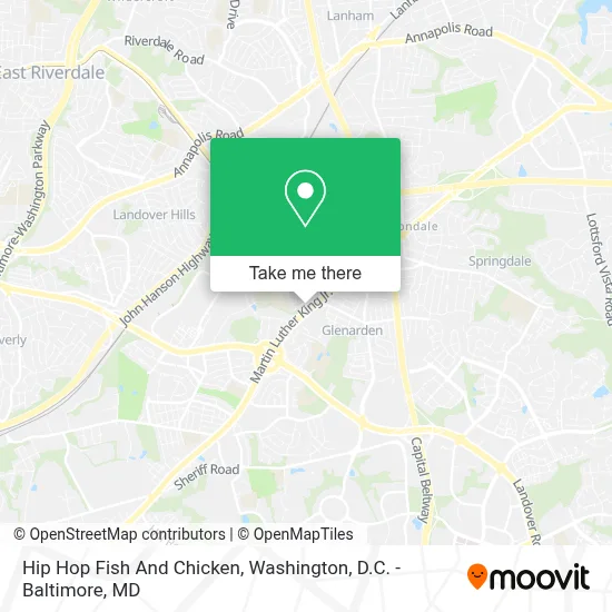 Hip Hop Fish And Chicken map