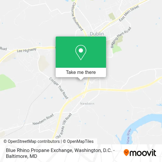 Blue Rhino Propane Exchange map