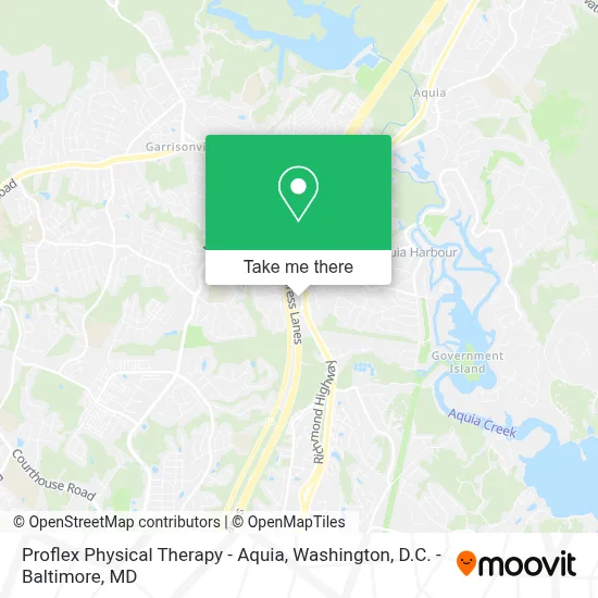 Proflex Physical Therapy - Aquia map