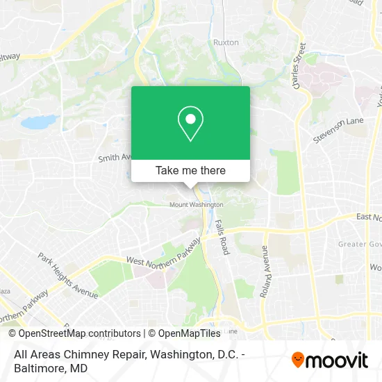 All Areas Chimney Repair map