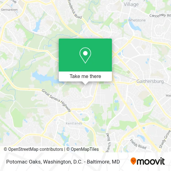 Potomac Oaks map