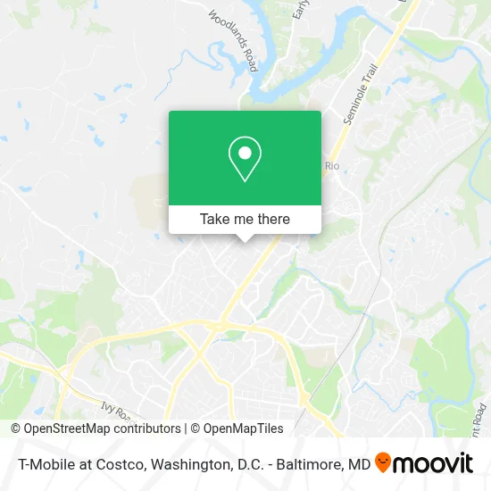 T-Mobile at Costco map