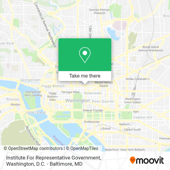 Institute For Representative Government map