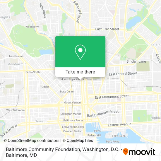 Baltimore Community Foundation map