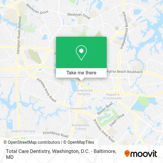Total Care Dentistry map