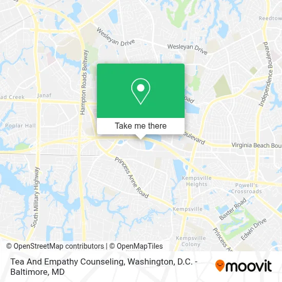Tea And Empathy Counseling map