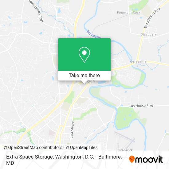 Extra Space Storage map