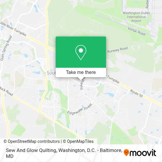 Sew And Glow Quilting map
