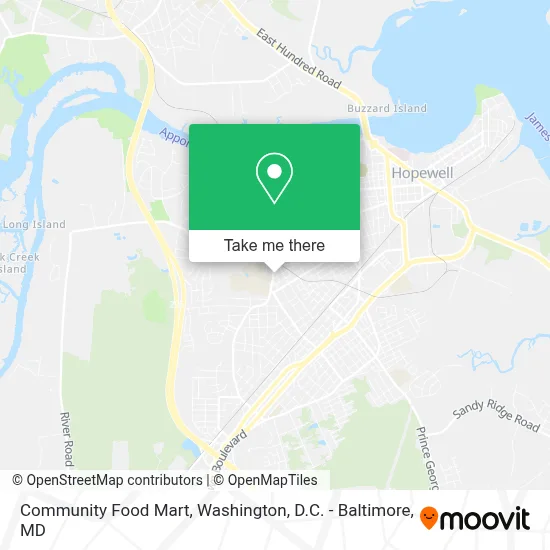 Community Food Mart map