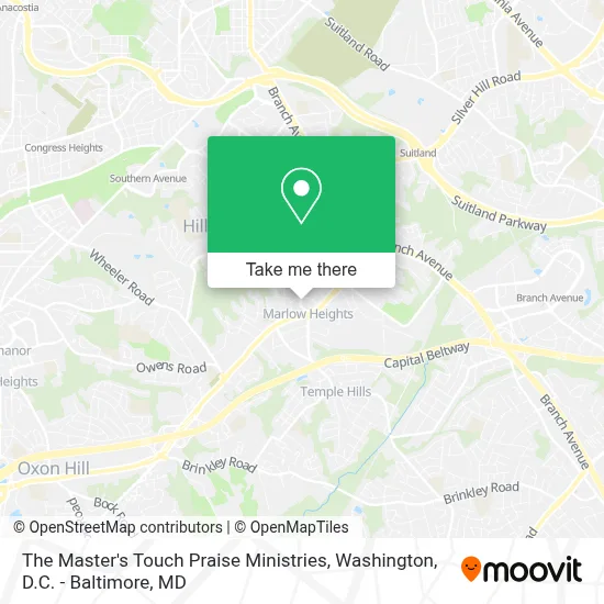 The Master's Touch Praise Ministries map