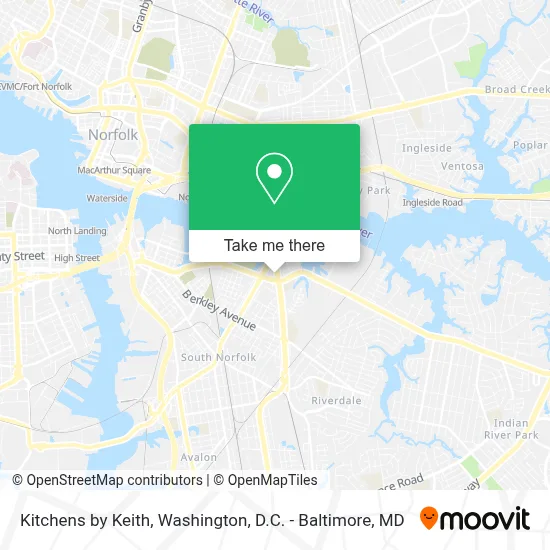 Kitchens by Keith map