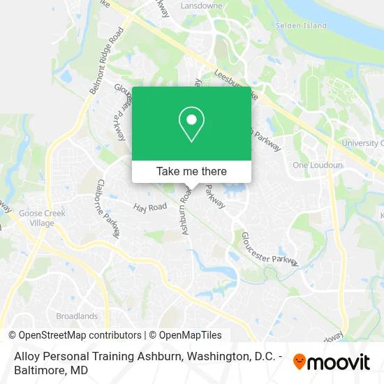 Alloy Personal Training Ashburn map