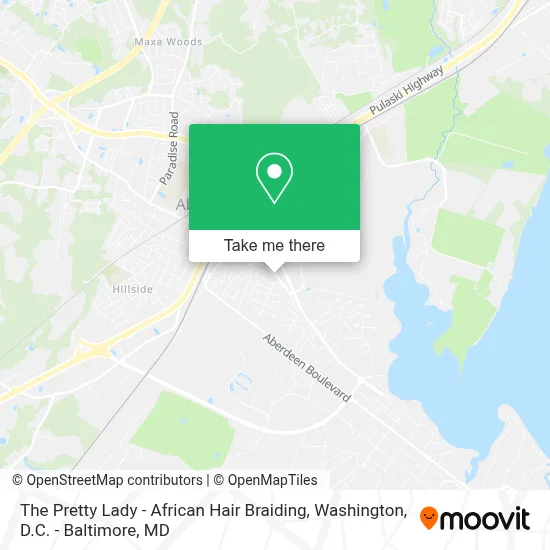 The Pretty Lady - African Hair Braiding map