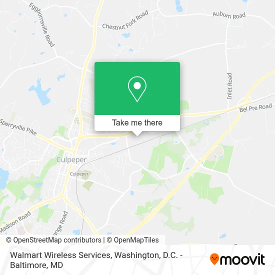 Walmart Wireless Services map