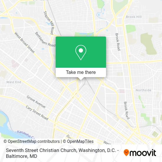 Seventh Street Christian Church map