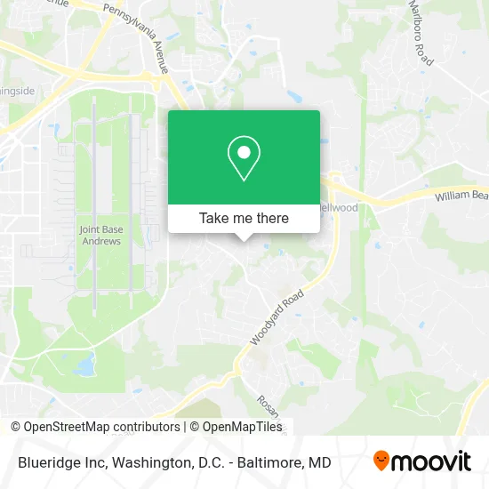 Blueridge Inc map