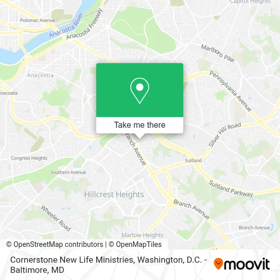 Cornerstone New Life Ministries map