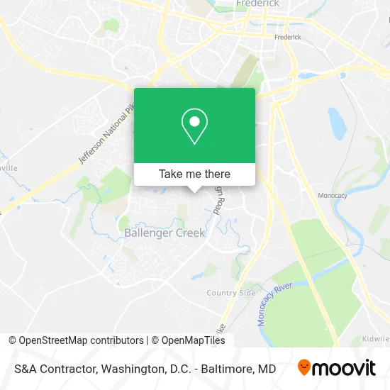 S&A Contractor map