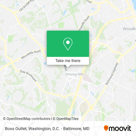 Boss Outlet map