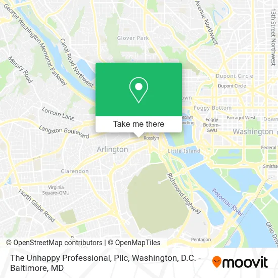 The Unhappy Professional, Pllc map
