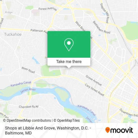 Shops at Libbie And Grove map