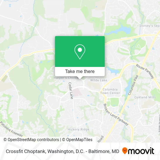 Crossfit Choptank map