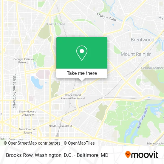 Brooks Row map