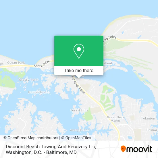 Discount Beach Towing And Recovery Llc map